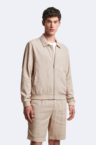 Giubbotto in lino - Beige