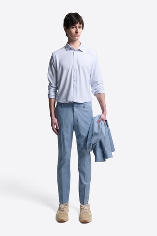 Camicia slim - Celeste