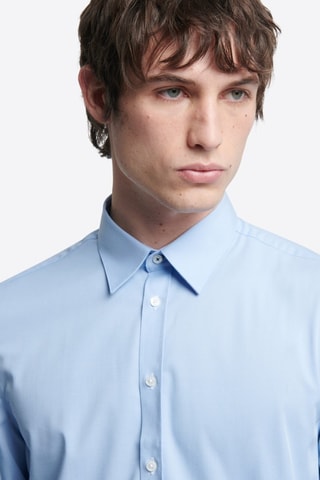 Camicia slim - Celeste