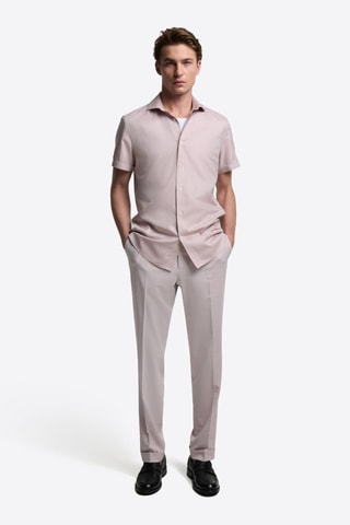 Camicia slim - Rosa cipria