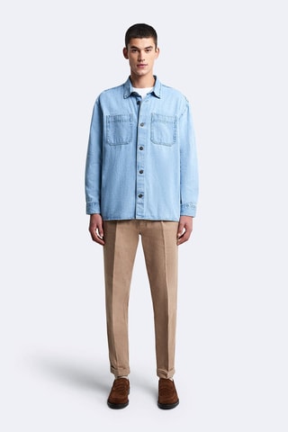 Sovracamicia regular - Blu