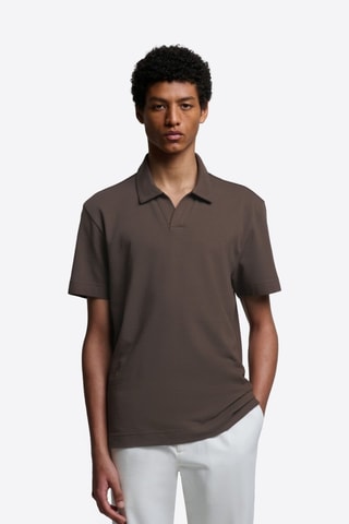 Polo slim - Marrone