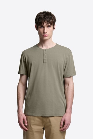 T-shirt slim - Kaki melange