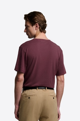 T-shirt slim - Bordeaux melange