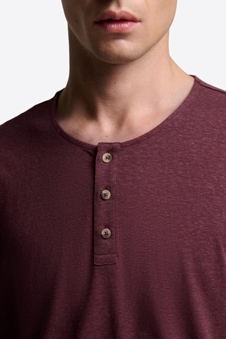 T-shirt slim - Bordeaux melange
