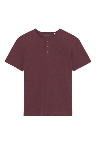 T-shirt slim - Bordeaux melange