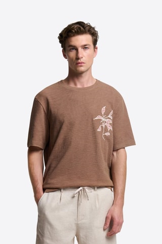 T-shirt regular - Marrone