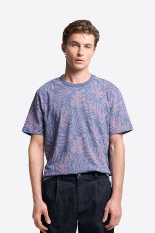 T-shirt slim - Cobalto