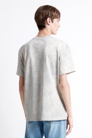 T-shirt tie and dye - Blu-grigio