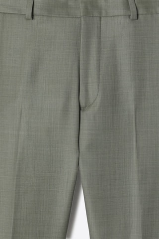 Pantaloni da completo slim in lana - Verde mandorla
