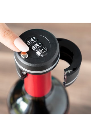 Serratura per bottiglia di vino - Nero