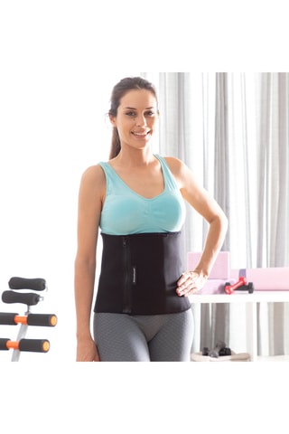 Ceinture de Sauna Sportive - Noir et rouge