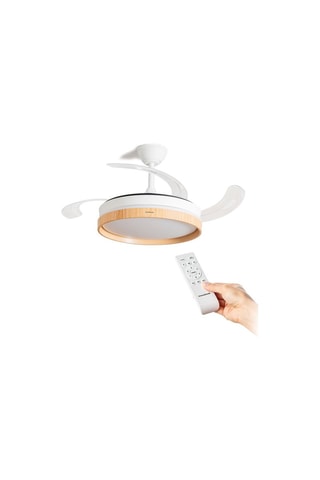 Ventilatore a soffitto con luce LED telecomandato Keteez - 72 W