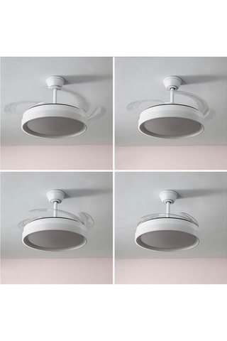 Ventilatore a soffitto con luce LED telecomandato Keteez - 72 W