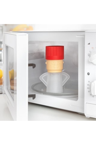 Nettoyeur à micro-ondes - Blanc et rouge