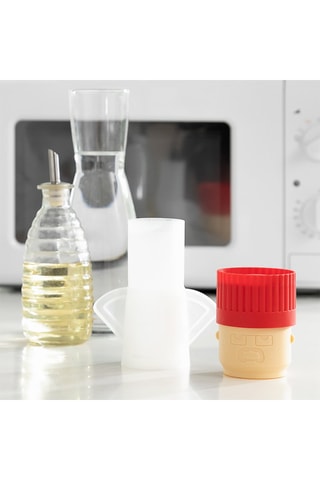 Nettoyeur à micro-ondes - Blanc et rouge