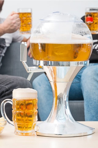 Set distributore di birra e 2 paia di occhiali - Blu