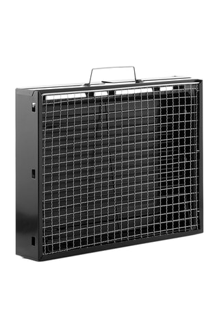 2 tappetini da cottura e barbecue portatile pieghevole a carbone