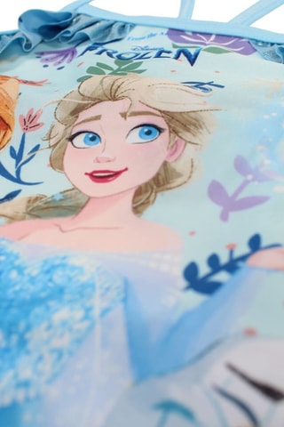Maillot de bain 1 pièce Elsa et Anna La Reine des Neiges Disney  - Bleu