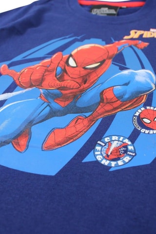 T-shirt Spider - Bleu marine