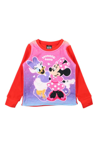 Pyjama polaire Daisy et Minnie Disney  - Rouge