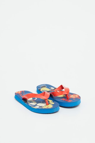 Tongs Sam le Pompier - Bleu et rouge - Bleu