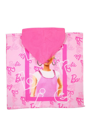 Poncho à capuche Barbie  - Rose