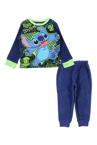Pyjama polaire Stitch Lilo et Stitch Disney  - Bleu marine