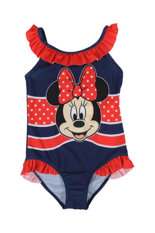 Maillot 1 pièce Minnie Disney  - Blanc, rouge et bleu