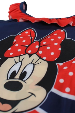 Maillot 1 pièce Minnie Disney  - Blanc, rouge et bleu