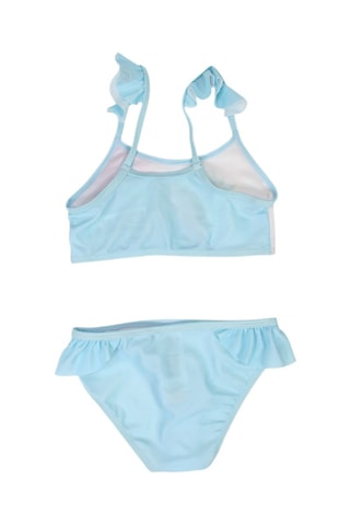 Maillot 2 pièces Anna et Elsa La Reine des Neiges Disney  - Blanc, bleu et rose
