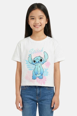 T-shirt Stitch Lilo & Stitch Disney - Blanc