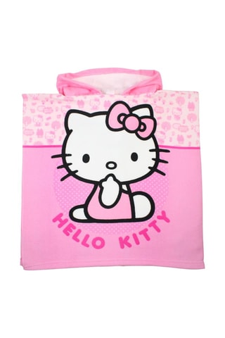 Poncho à capuche Hello Kitty  - Rose