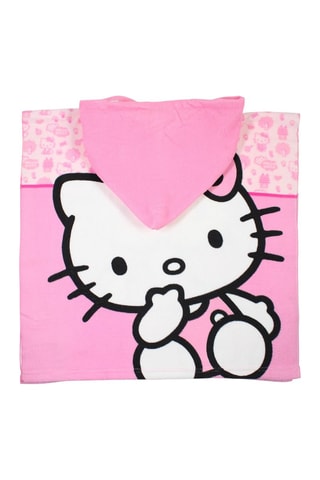 Poncho à capuche Hello Kitty  - Rose