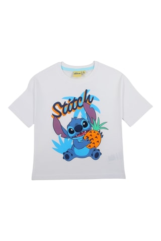 T-shirt Stitch Lilo et Stitch Disney - Blanc