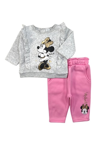 Sweat et pantalon polaires Minnie Disney  - Gris