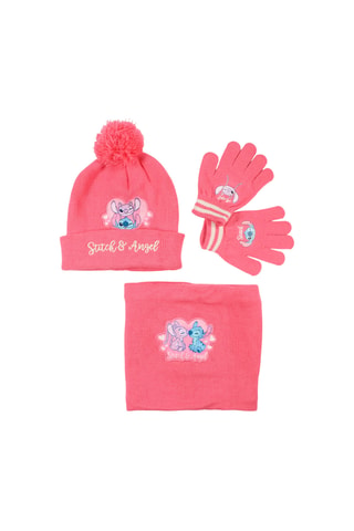 Ensemble 3 pièces Stitch et Angel Lilo et Stitch Disney  - Rose