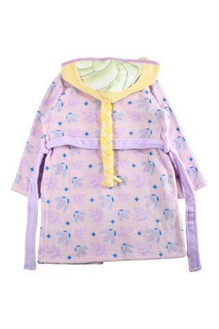 Peignoir à capuche Elsa et Anna La Reine des Neiges Disney  - Violet