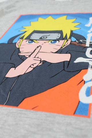 T-shirt Naruto Shippuden - Gris - Blanc, jaune et gris