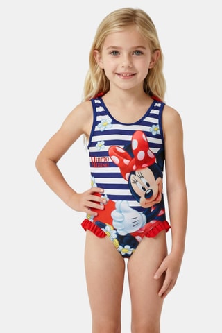 Maillot 1 pièce et paréo Minnie Disney - Bleu marine