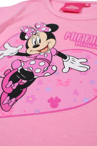 T-shirt Minnie Disney - Rose - Blanc, noir et rose