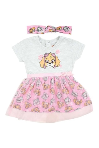 Robe Stella Pat’ Patrouille - Blanc et rose