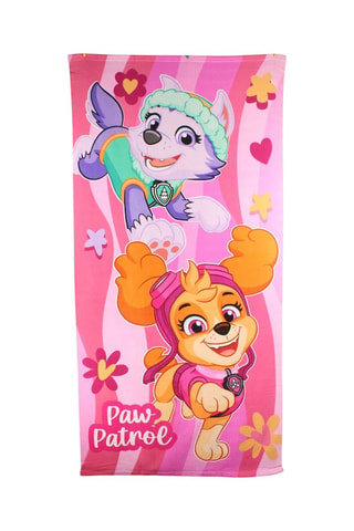Serviette de plage Skye et Everest Pat'Patrouille  - Rose