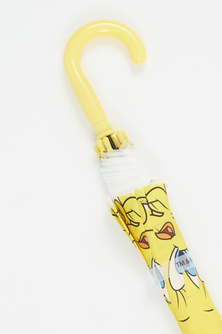 Parapluie canne Titi Titi et Grosminet Looney Tunes - Jaune