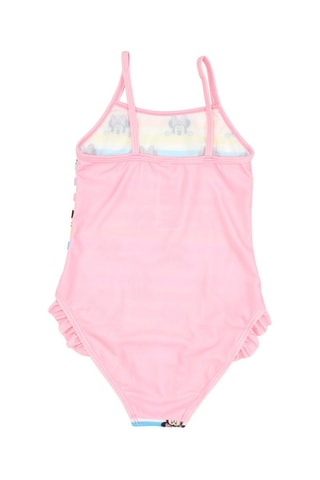 Maillot 1 pièce Minnie Disney - Bleu, jaune et rose
