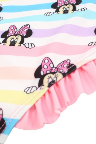 Maillot 1 pièce Minnie Disney - Bleu, jaune et rose