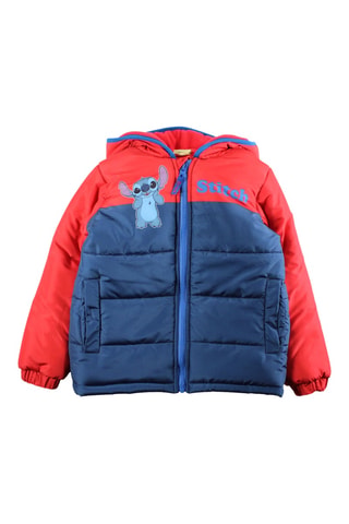 Doudoune matelassée à capuche Lilo et Stitch Disney - Rouge