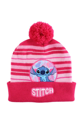 Bonnet à pompon Stitch Lilo et Stich Disney  - Fuchsia