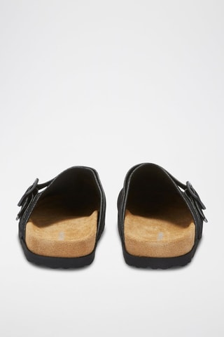 Sabots en nubuck - Noir