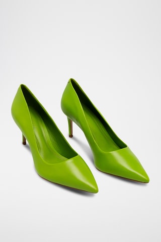 Zapatos de piel de tacón - Verde